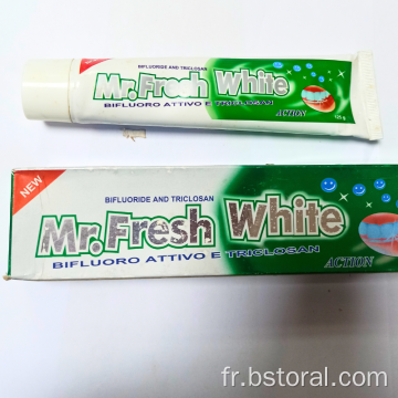 Dentifrice fraîche, saveur de menthe